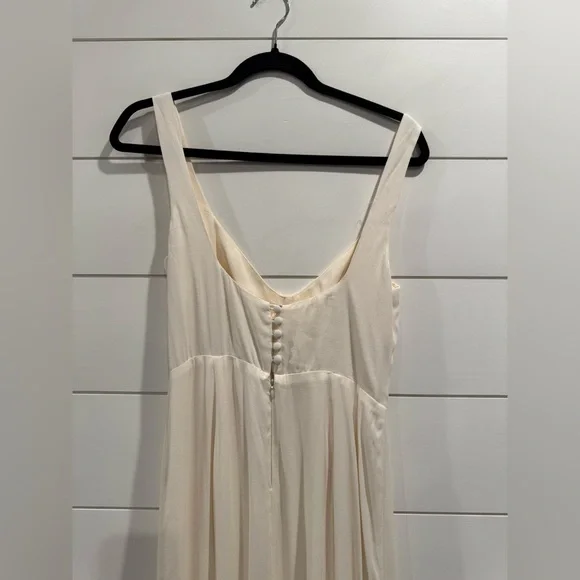 ♡ NWT Reformation ivory Lecce floor length gown dress